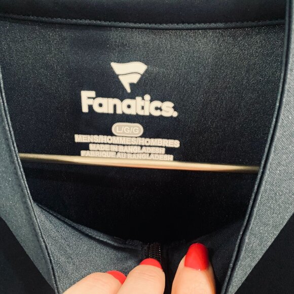 Fanatics  Chicago Bears Mens Lightweight 1/4 Zip Pullover L/S Top Large NWT - Picture 4 of 8